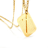 Religious Jesus Cross Pendant Necklace Stainless Steel Chain