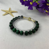 Green Tiger Eye Stone Religious Bracelet for Women