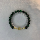Green Tiger Eye Stone Religious Bracelet for Women