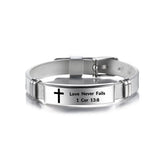 Religious Christian Stainless Steel Bracelet