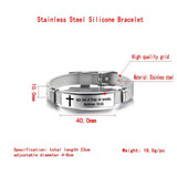 Religious Christian Stainless Steel Bracelet