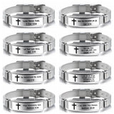 Religious Christian Stainless Steel Bracelet
