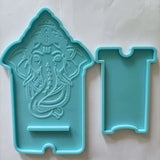 Religious Elephant Phone Stand Silicone Resin Mold