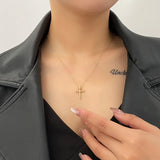 Religious Jewellery 925 Sterling Silver Cross Pendant Necklace