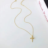 Religious Jewellery 925 Sterling Silver Cross Pendant Necklace