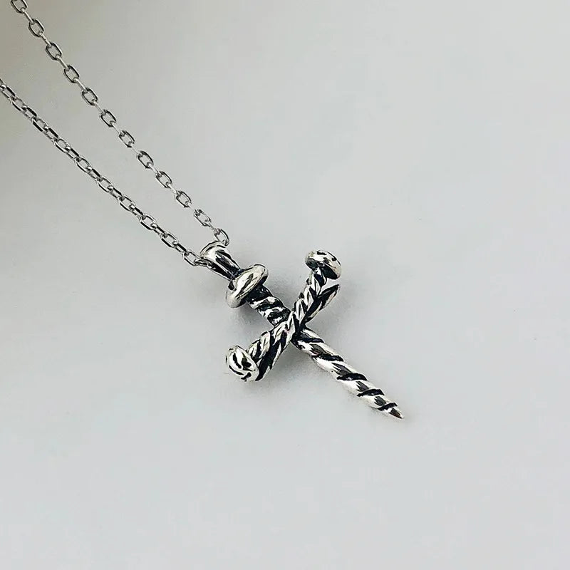 Religious Jewellery 925 Sterling Silver Cross Pendant Necklace