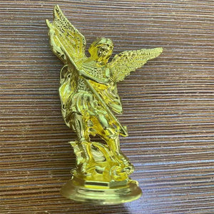 Religious Michael Angel Zinc Alloy Statue