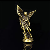 Religious Michael Angel Zinc Alloy Statue