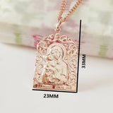 Religious Women Pendants 585 Mother Son Pendants Gift