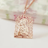 Religious Women Pendants 585 Mother Son Pendants Gift