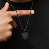 God Necklace Men Stainless Steel Pendant Arab Jewelry