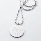 God Necklace Arabic Calligraphy Pendant Ramadan Gift Water-Resistant
