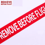 Remove Before Flight Keychain Red Print Key Ring Aviation Key Fob