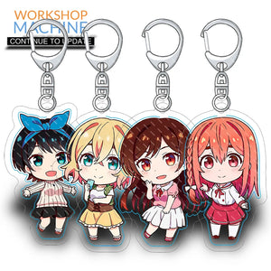 Rent A Girlfriend Keychain Anime Aestethic Resin Mold Decoration