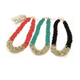 Bohemia Twist Braid Collar Choker Necklace for Women