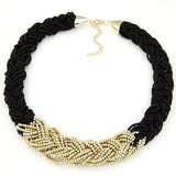 Bohemia Twist Braid Collar Choker Necklace for Women