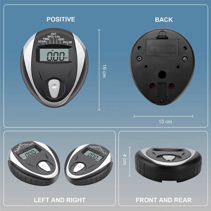 LCD Monitor Speedometer for Exercise Bike with Heart Rate Tracker