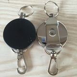 Steel Wire Rope Elastic Keychain Sporty Retractable Alarm Key chain