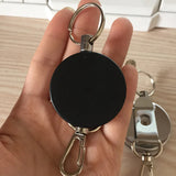 Resilience Steel Wire Rope Elastic Keychains Sporty Retractable Alarm Keychain