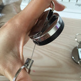 Resilience Steel Wire Rope Elastic Keychains Sporty Retractable Alarm Keychain