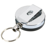 Resilience Steel Wire Rope Elastic Keychains Sporty Retractable Alarm Keychain