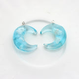 Sky & Clouds Round Sphere Moon Charms 10pcs/lot DIY Necklace Jewelry