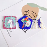 Geometric Resin Pendant Set - Parrot Rabbit Shark Patch Necklace Earrings