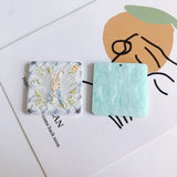 Geometric Resin Pendant Set - Parrot Rabbit Shark Patch Necklace Earrings