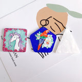 Geometric Resin Pendant Set - Parrot Rabbit Shark Patch Necklace Earrings