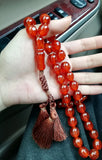 Resin Amber Prayer Beads Rosary Muslim Car Hanging Islam Tasbih