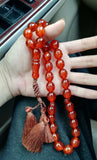 Resin Amber Prayer Beads Rosary Muslim Car Hanging Islam Tasbih