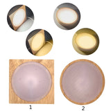 Resin Art Wooden Base Luminous Crystal Ball Led Solid Wood Customization
