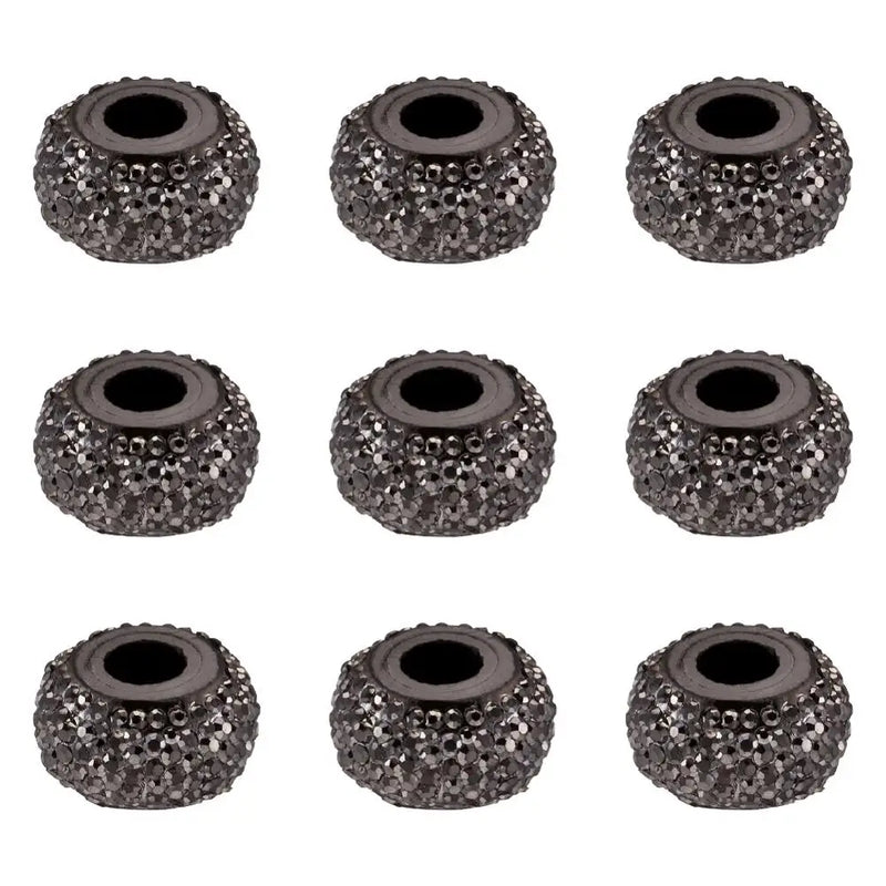 Resin Large Hole Beads 14x8mm for Necklaces Bracelets 50pcs