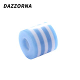 Multicolor Striped Resin Beads for Diy Jewelry Making