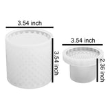 3D Jar Silicone Resin Mold with Lid for Casting