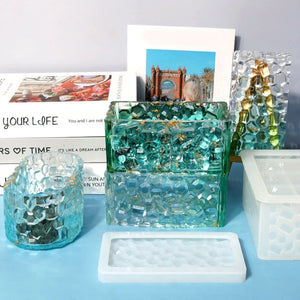 3D Jar Silicone Mold with Lid for Trinket Storage Box