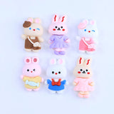 Resin Rabbit Pendant Charms for Diy Jewelry Making