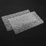 Resin Casting Mold, 2 Pack Letter Number Silicone Molds for DIY Resin Keychains
