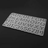 Resin Casting Mold, 2 Pack Letter Number Silicone Molds for DIY Resin Keychains