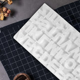 2 Pack Letter Number Silicone Resin Casting Mold for DIY Keychains