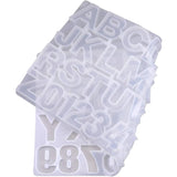 2 Pack Letter Number Silicone Molds for Resin Keychains