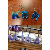 2 Pack Letter Number Silicone Molds for Resin Keychains
