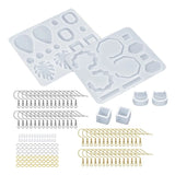 Silicone Resin Earring Molds Kit with Hooks