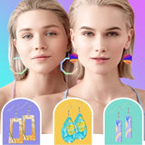 Silicone Resin Earring Molds Kit with Hooks