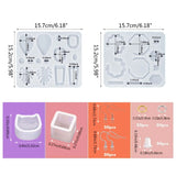 Silicone Resin Earring Molds Kit with Hooks