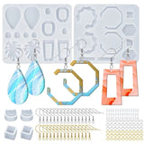 Silicone Resin Earring Molds Kit with Hooks
