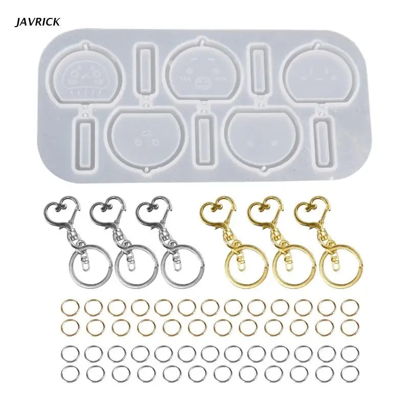 Resin Casting Shaker Mold for Pendant Jewelry Keychain