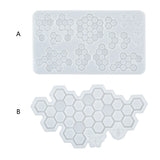 Resin Casting Silicone Mold Honeycomb Keychain Pendant Jewelry Mould
