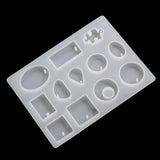 Resin Casting Silicone Mold Water Drop Oval DIY Craft Necklace Pendant