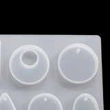 Resin Casting Silicone Mold Water Drop Oval DIY Craft Necklace Pendant